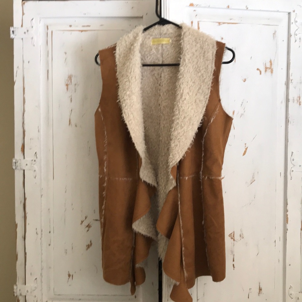 Suede Sherpa Vest - perfect for fall!